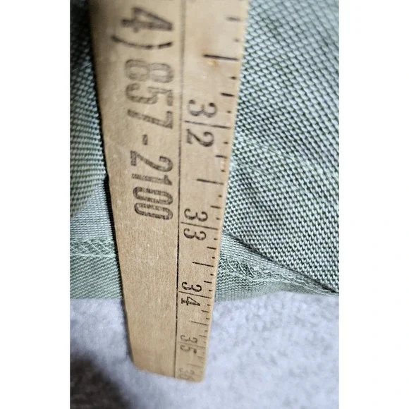 Izod Oxford Polo Shirt Mens Size 2XLT Chive Green Cotton Short Sleeve NWT - Picture 9 of 9